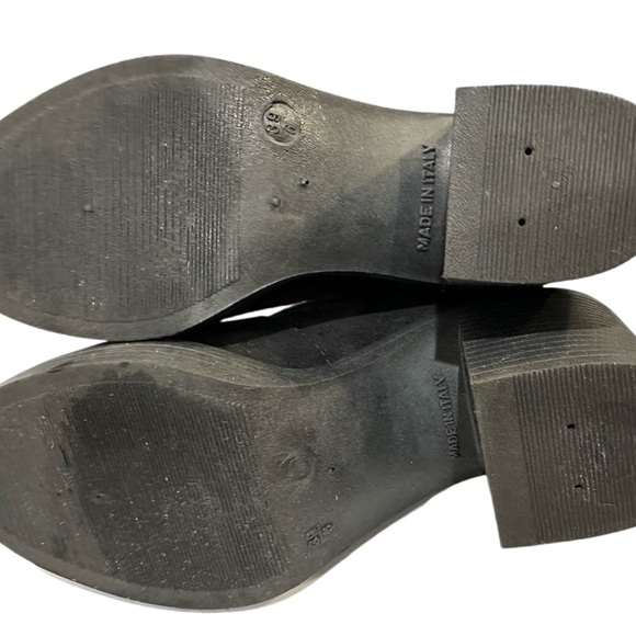 Topshop Black Suede Chunky Platform Pull On Boots Combat Style - Picture 8 of 12